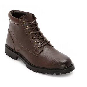 NiB Mutual Weave Men's Freeport Flat Heel Lace Up Boots Size 12 M $100 RY1311